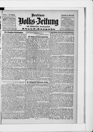 Berliner Volkszeitung vom 31.01.1907