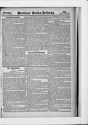 Berliner Volkszeitung vom 01.02.1907