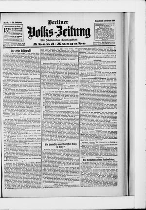 Berliner Volkszeitung vom 02.02.1907