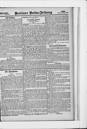 Berliner Volkszeitung vom 08.02.1907