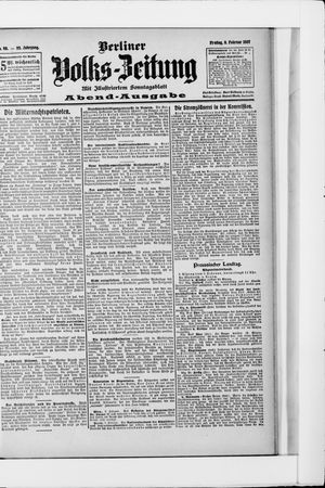 Berliner Volkszeitung vom 08.02.1907