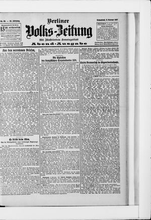 Berliner Volkszeitung vom 09.02.1907