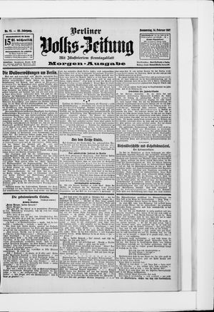 Berliner Volkszeitung vom 14.02.1907