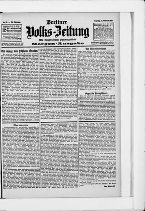 Berliner Volkszeitung vom 17.02.1907