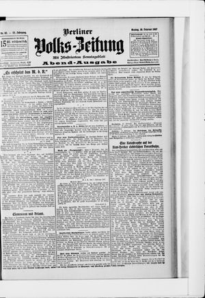 Berliner Volkszeitung vom 18.02.1907