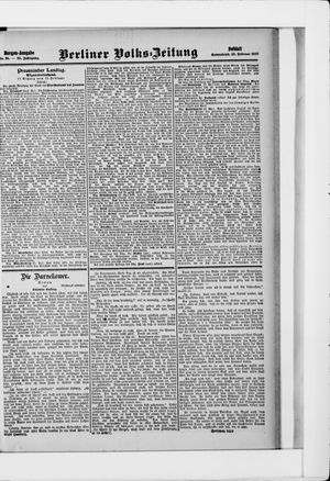 Berliner Volkszeitung vom 23.02.1907