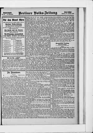 Berliner Volkszeitung on Feb 24, 1907