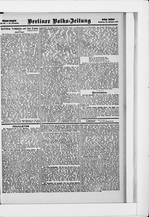 Berliner Volkszeitung on Feb 24, 1907