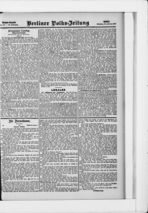 Berliner Volkszeitung vom 26.02.1907