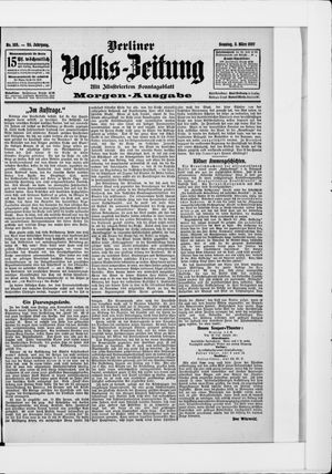 Berliner Volkszeitung vom 03.03.1907