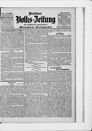 Berliner Volkszeitung vom 08.03.1907