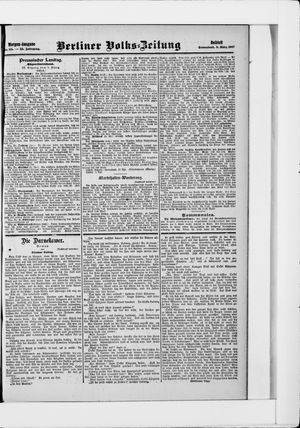 Berliner Volkszeitung on Mar 9, 1907