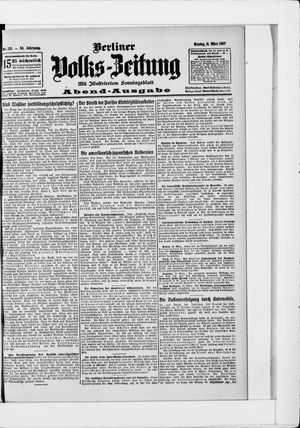 Berliner Volkszeitung vom 11.03.1907