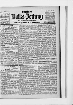 Berliner Volkszeitung on Mar 13, 1907