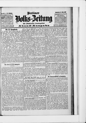Berliner Volkszeitung vom 23.03.1907