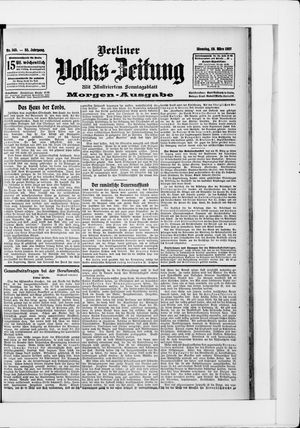 Berliner Volkszeitung on Mar 26, 1907