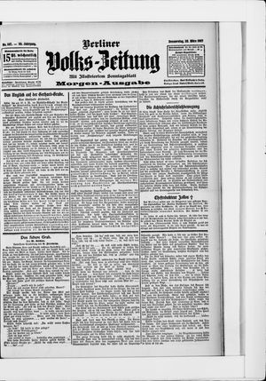 Berliner Volkszeitung on Mar 28, 1907