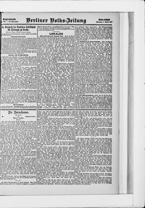 Berliner Volkszeitung on Apr 7, 1907