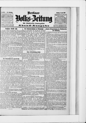 Berliner Volkszeitung vom 08.04.1907