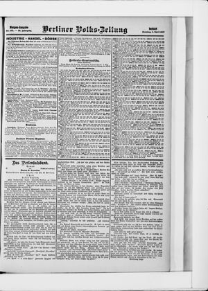 Berliner Volkszeitung vom 09.04.1907