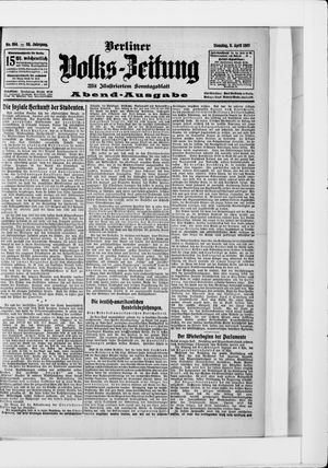 Berliner Volkszeitung on Apr 9, 1907