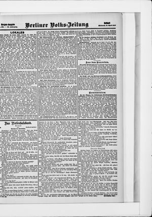 Berliner Volkszeitung on Apr 10, 1907