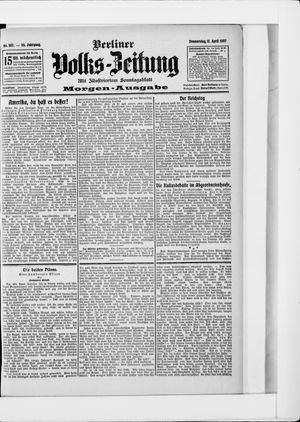 Berliner Volkszeitung on Apr 11, 1907
