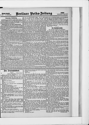Berliner Volkszeitung vom 11.04.1907