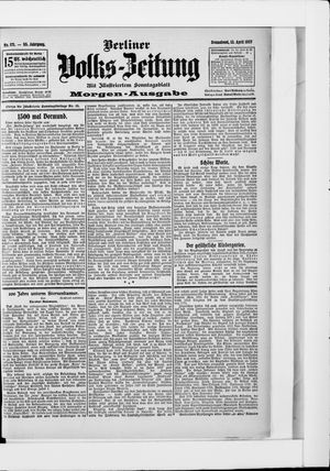Berliner Volkszeitung vom 13.04.1907