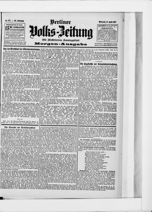 Berliner Volkszeitung on Apr 17, 1907
