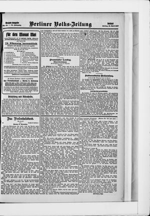 Berliner Volkszeitung vom 19.04.1907