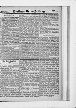 Berliner Volkszeitung vom 20.04.1907