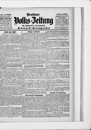 Berliner Volkszeitung vom 23.04.1907