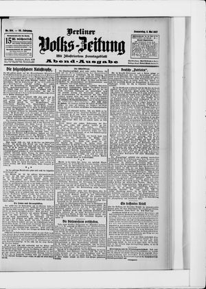 Berliner Volkszeitung vom 02.05.1907