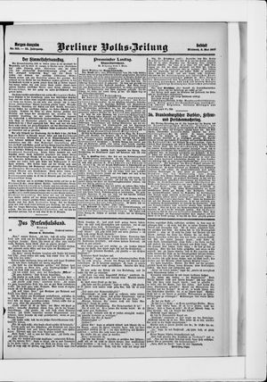 Berliner Volkszeitung vom 08.05.1907