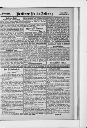 Berliner Volkszeitung vom 09.05.1907