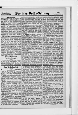 Berliner Volkszeitung on May 11, 1907