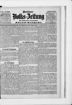 Berliner Volkszeitung vom 11.05.1907