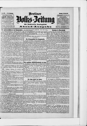 Berliner Volkszeitung on May 13, 1907