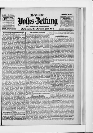 Berliner Volkszeitung vom 15.05.1907