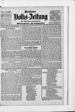 Berliner Volkszeitung vom 25.05.1907