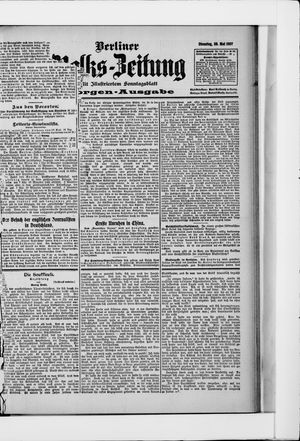 Berliner Volkszeitung on May 28, 1907