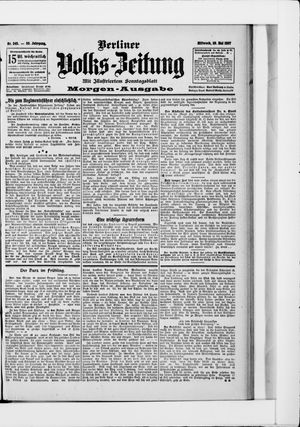 Berliner Volkszeitung vom 29.05.1907