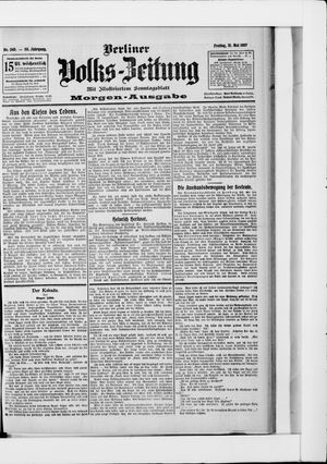 Berliner Volkszeitung vom 31.05.1907