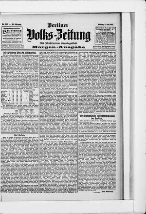 Berliner Volkszeitung vom 02.06.1907