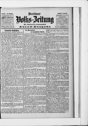 Berliner Volkszeitung vom 04.06.1907