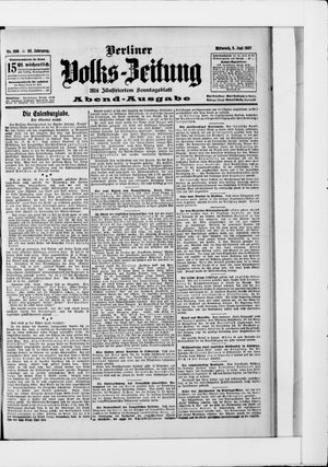 Berliner Volkszeitung vom 05.06.1907