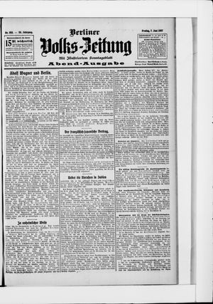 Berliner Volkszeitung vom 07.06.1907