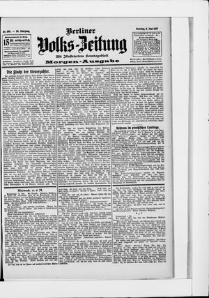 Berliner Volkszeitung vom 09.06.1907