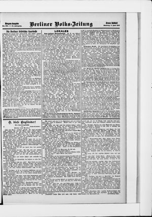 Berliner Volkszeitung vom 09.06.1907